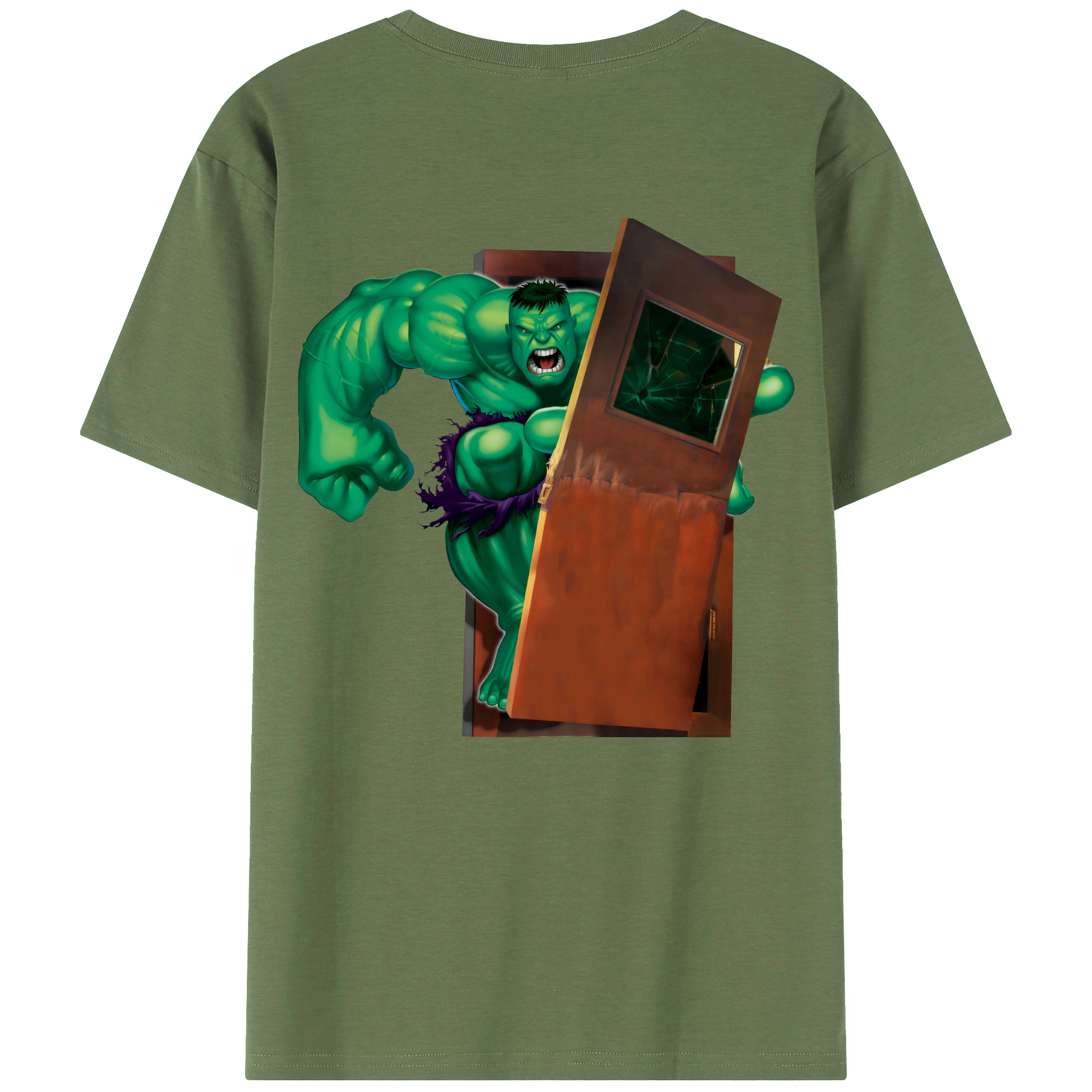 （画像用） アベンジャーズ The Avengers 綿100％ メンズ半袖Tシャツ（バックプリント） 通気性